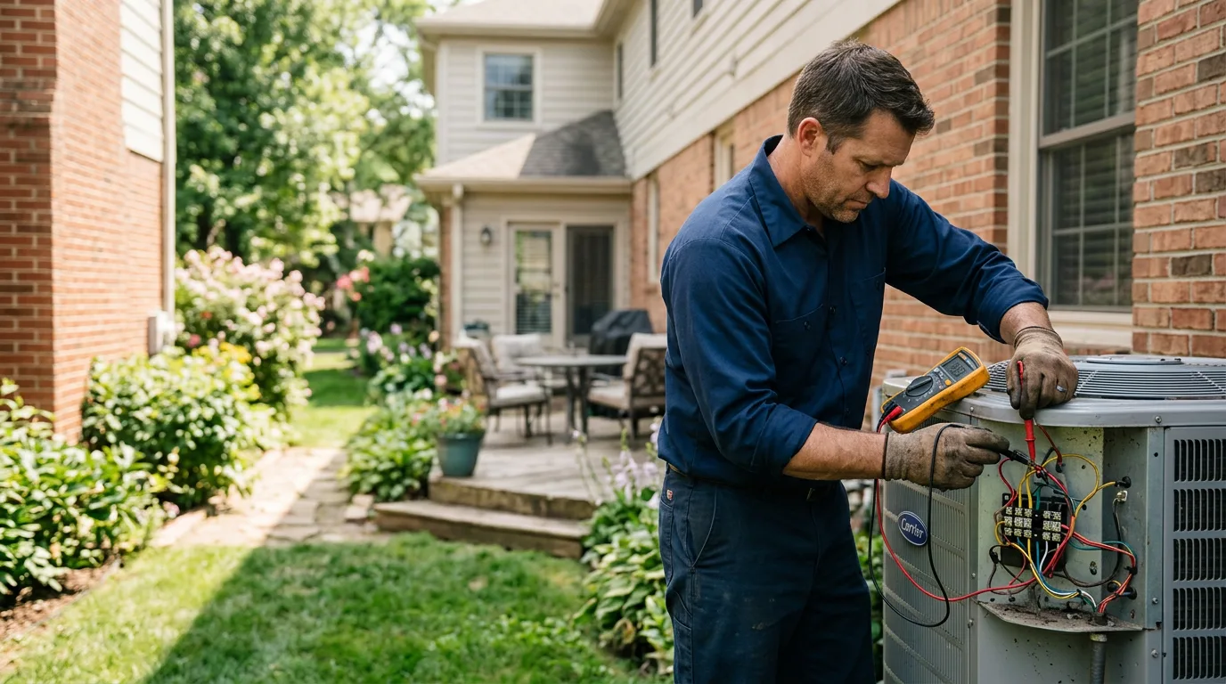 HVAC technician working near Marengo, WI